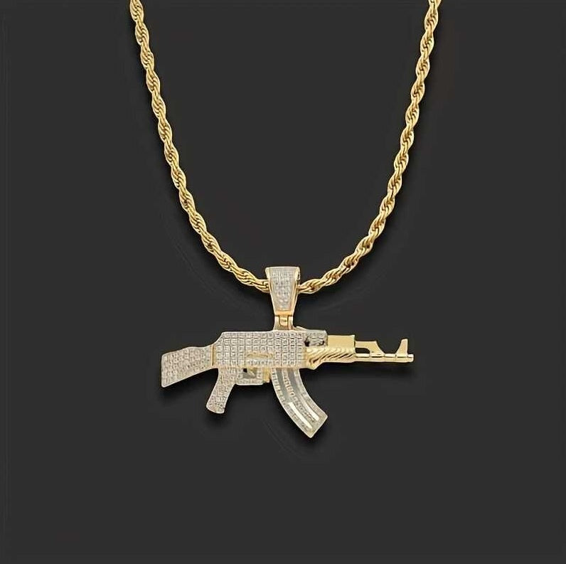 AK Rifle Pendant Chain